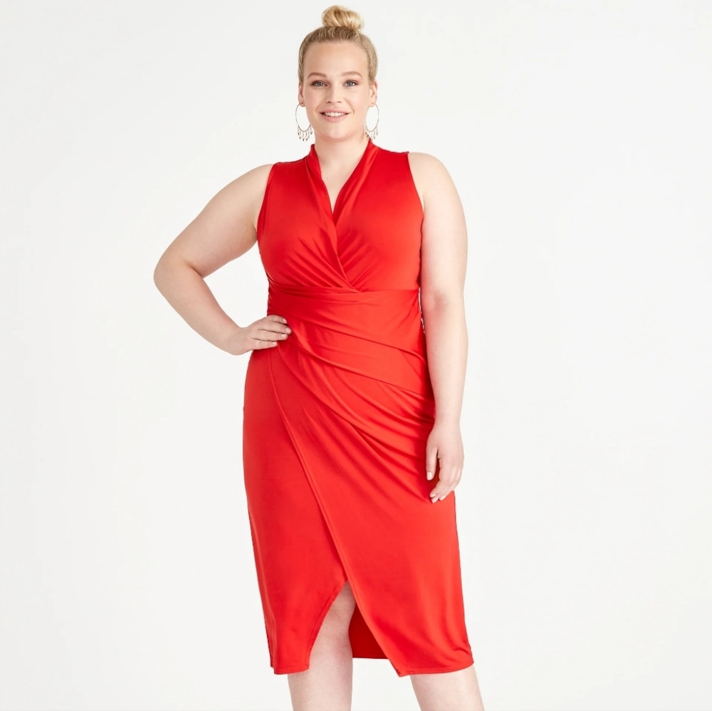 Rachel Roy Red Wrap Dress